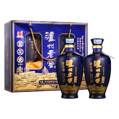 泸州老窖头曲蓝花瓷升级版双瓶礼盒
